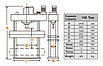 Пресс 100 т. c электроприводом, рабочее окно 900х900 мм KraftWell (Турция) арт. KRWPR100ET, фото 2