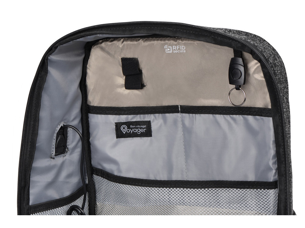 Противокражный водостойкий рюкзак Shelter для ноутбука 15.6 '', черный - фото 3 - id-p224426777