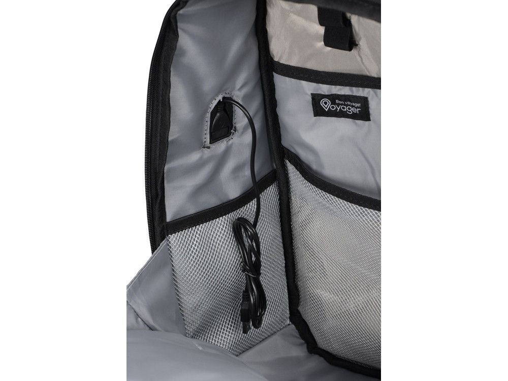 Противокражный водостойкий рюкзак Shelter для ноутбука 15.6 '', черный - фото 4 - id-p224426777