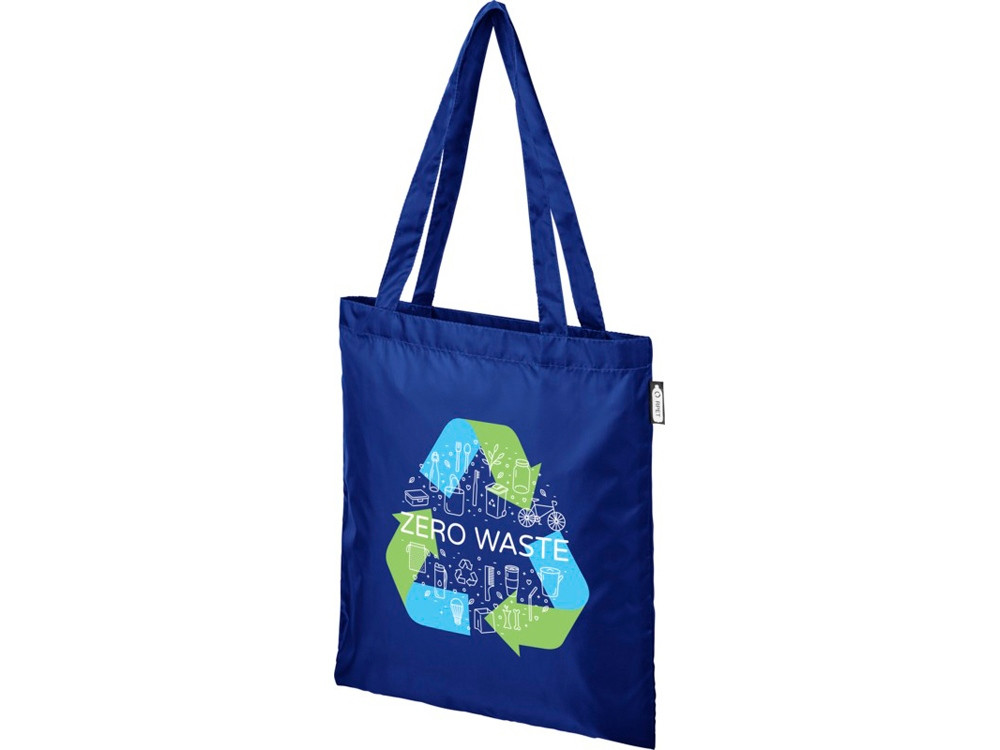 Эко-сумка Sai из переработанных пластиковых бутылок, синий - фото 7 - id-p224426849
