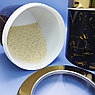 Контейнер для сыпучих продуктов Фаворит металлический Bahaz 2.8 л. / Банка с прозрачной крышкой Черный мрамор, фото 8