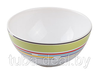 Салатник керамический, 123 мм, круглый, серия Самсун, оливковая полоска, PERFECTO LINEA (Супер цена!)