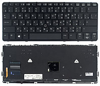 Клавиатура для ноутбука HP EliteBook 720 G1, 820 G1, чёрная, с подсветкой, Trackpoint, с рамкой, RU