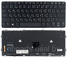 Клавиатура для ноутбука HP EliteBook 720 G1, 820 G1, чёрная, с подсветкой, Trackpoint, с рамкой, RU