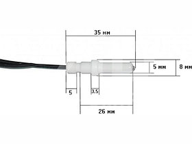 Свеча поджига для газовой плиты Ariston C00052951 (L=700мм), фото 2