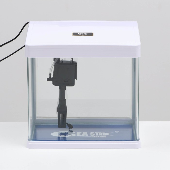 Аквариум SeaStar HX-318F в комплекте: LED-лампа 7 режимов, фильтр, 18 л, белый - фото 2 - id-p224430267