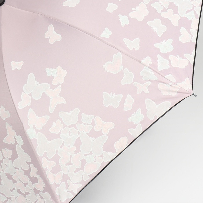 Зонт механический «Бабочки», с проявляющимся рисунком, эпонж, 4 сложения, 8 спиц, R = 49 см, цвет МИКС - фото 5 - id-p224430221