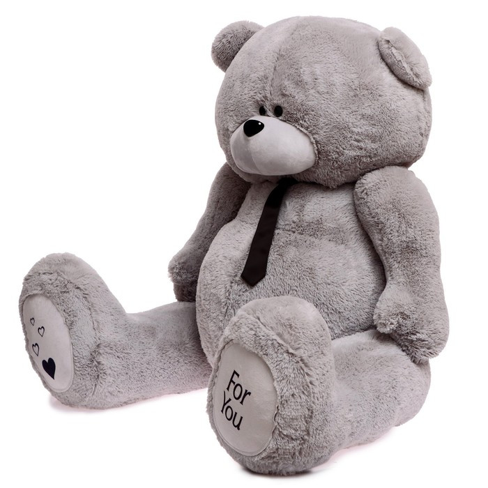 Мягкая игрушка «Мишка Дедди», цвет серый, 190 см - фото 2 - id-p224430415
