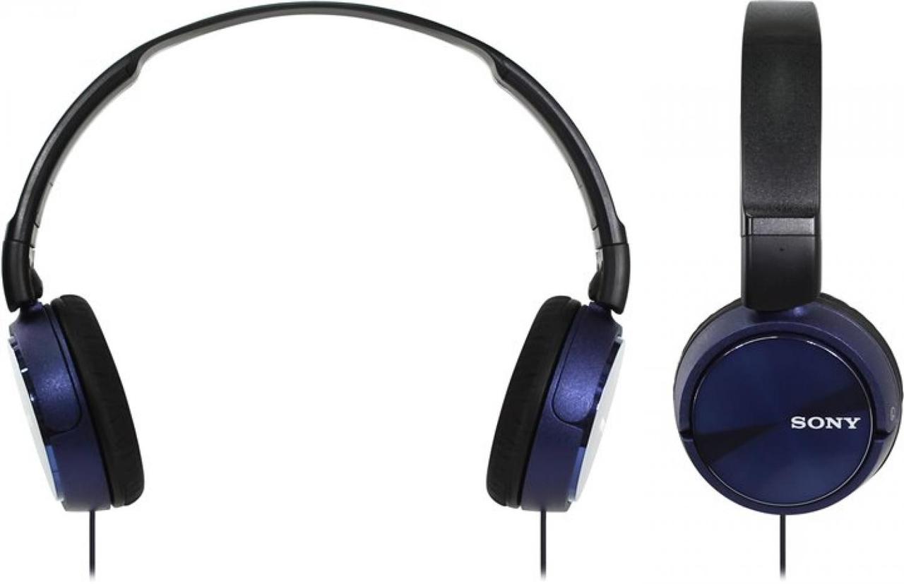 Наушники с микрофоном SONY MDR-ZX310AP Blue (шнур 1.2м) - фото 1 - id-p224432265
