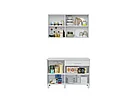 Кухонный гарнитур Trend 2.4м (1.2м+1.2м) ЛДСП - Белый/Сонома (Горизонт), фото 7