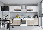 Кухонный гарнитур Trend 2.4м (1.2м+1.2м) ЛДСП - Белый/Сонома (Горизонт), фото 2