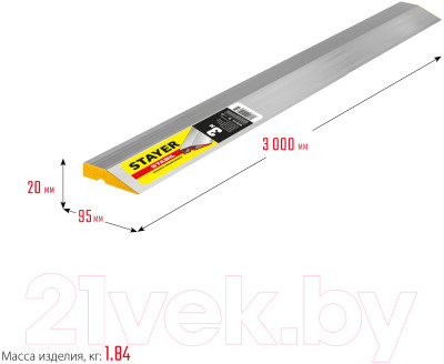 Правило строительное Stayer 10723-3.0-z03 - фото 3 - id-p224434786