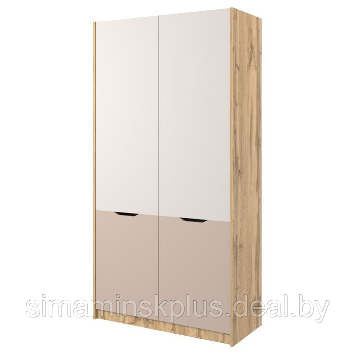Шкаф для одежды «Модена», 1032×459×2010 мм, дуб вотан / кашемир серый / глиняный серый - фото 1 - id-p224435571