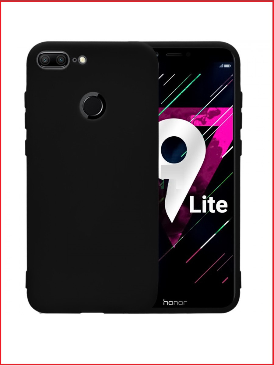 Чехол-накладка для Huawei Honor 9 lite (силикон) черный, фото 1