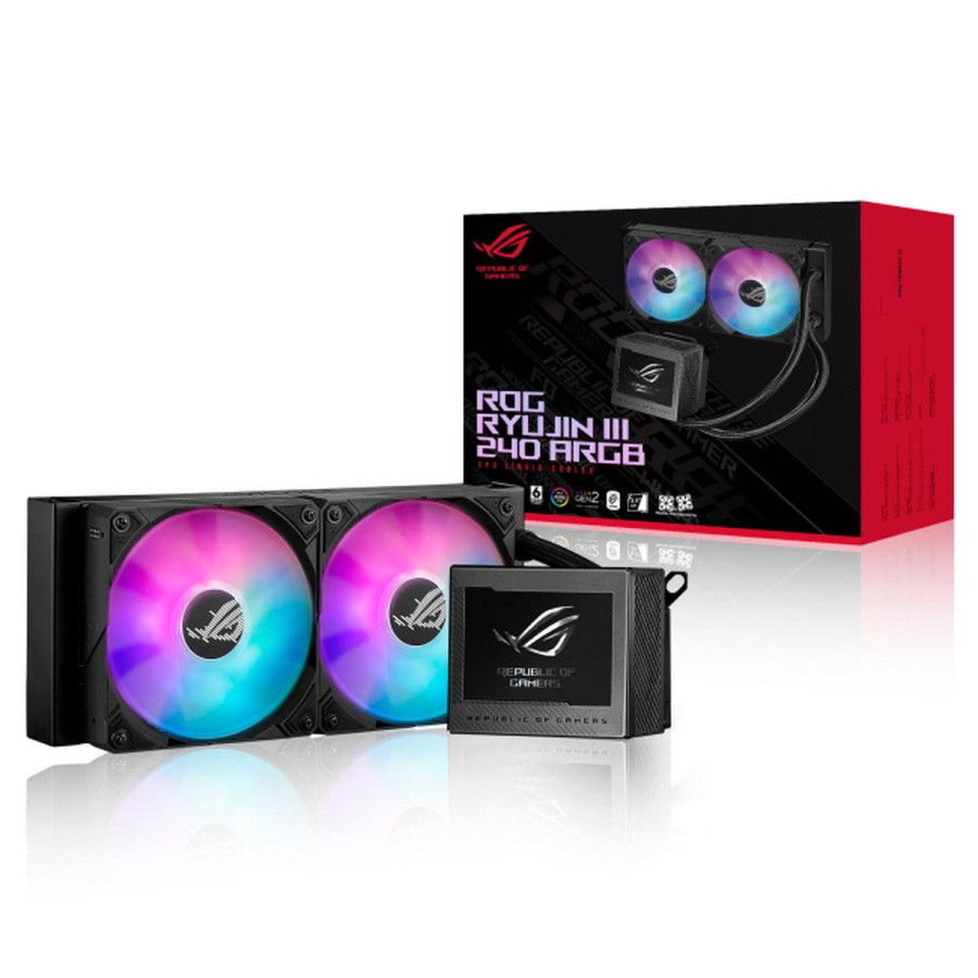 ROG RYUJIN III 240 ARG/AIO COOLER,ASETEK,EMMA,ARGB 90RC00K1-M0UAY0 - фото 1 - id-p224437117