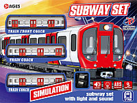 Детская железная дорога поезд Метрополитена ( локомотив, пассажирский вагон) JHX5508