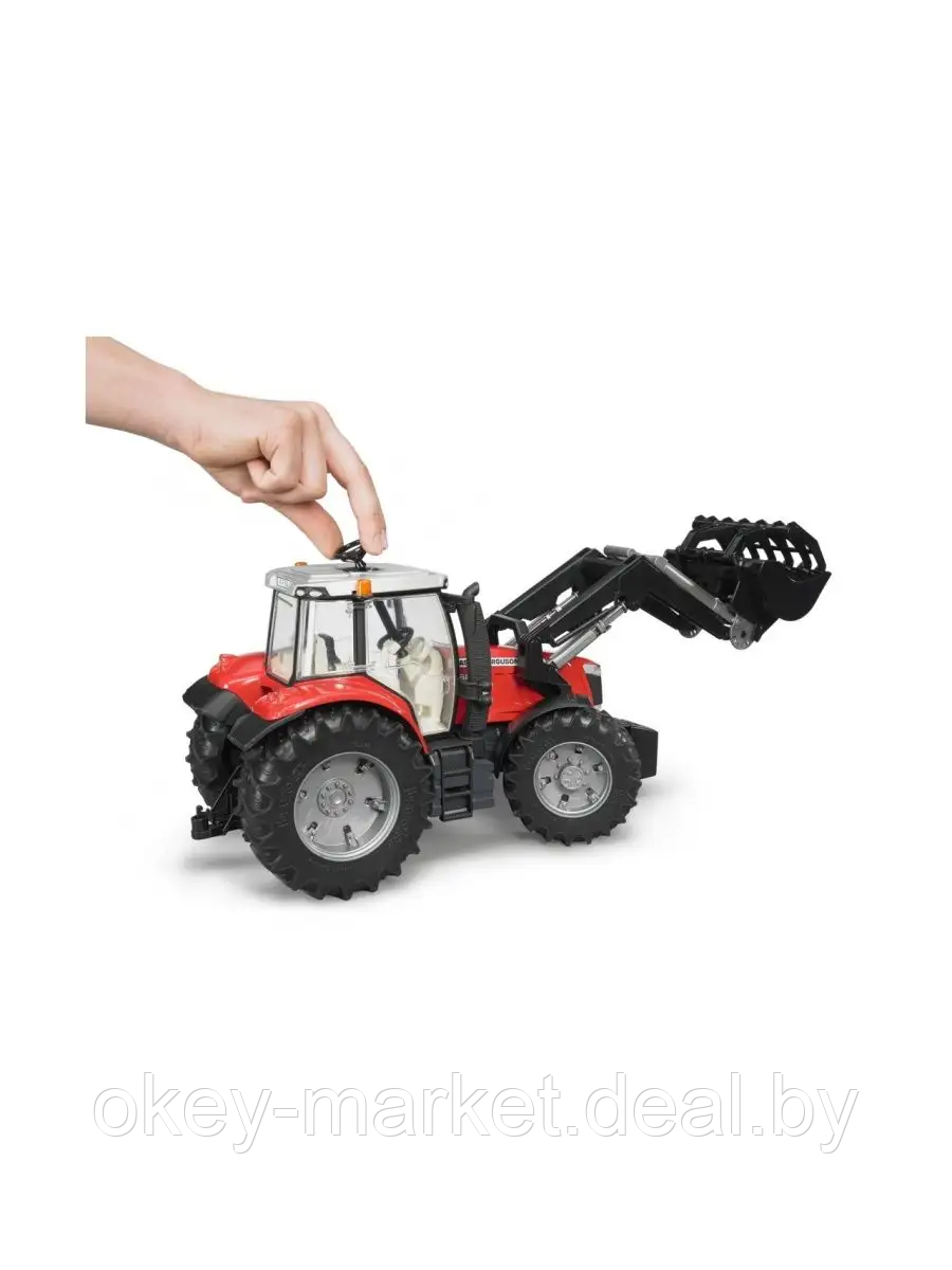 Игрушка Bruder Трактор с погрузчиком Massey Ferguson 7624 03047 - фото 7 - id-p193798281