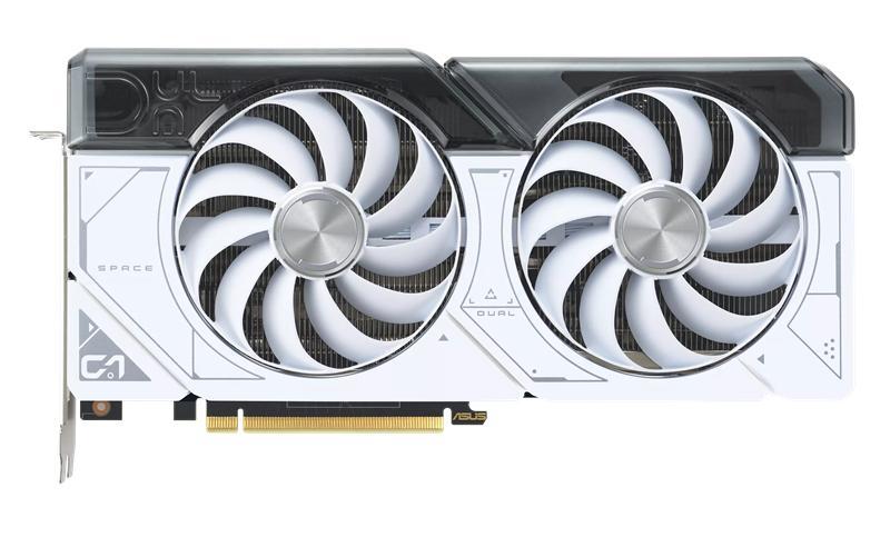 Видеокарта 12Gb PCI-E GDDR6X ASUS DUAL-RTX4070S-O12G-WHITE (RTL) HDMI+3xDP GeForce RTX4070 SUPER - фото 1 - id-p224437211