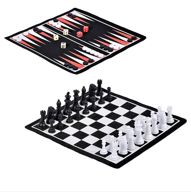 Настольная игра 3 в 1 Шахматы, шашки, нарды магнитные, в ТУБЕ, BOYSCOUT /12 - фото 2 - id-p224437505