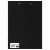 Доска-планшет STAFF "EVERYDAY" с прижимом А4 (225х316 мм), картон/бумвинил, черная, фото 3