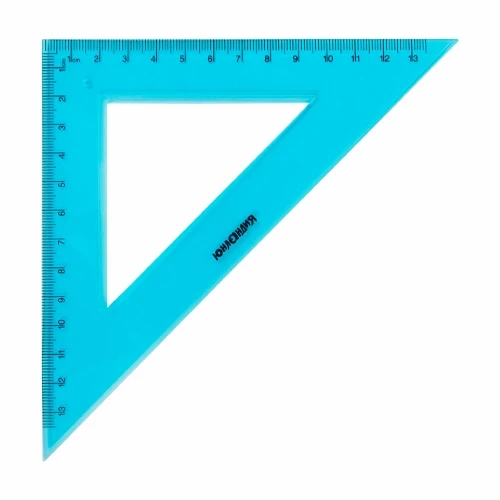 Набор чертежный большой ЮНЛАНДИЯ "Color", (линейка 30 см, 2 треугольника, транспортир) - фото 4 - id-p224435720