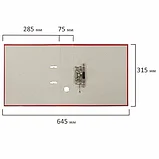 Папка-регистратор, покрытие пластик, 75 мм, ПРОЧНАЯ, с уголком, BRAUBERG, красная, фото 6