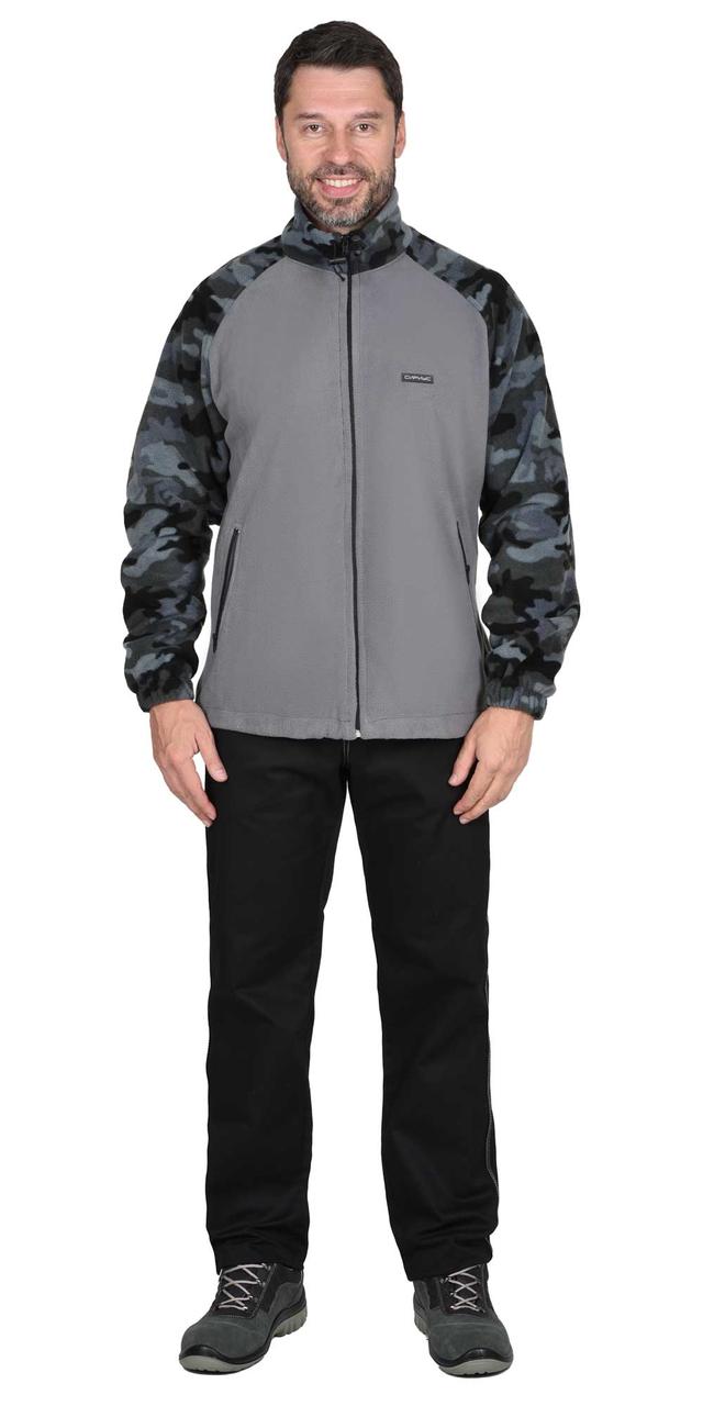 Куртка флисовая т.серая с КМФ Мультикам серый - фото 4 - id-p224438185