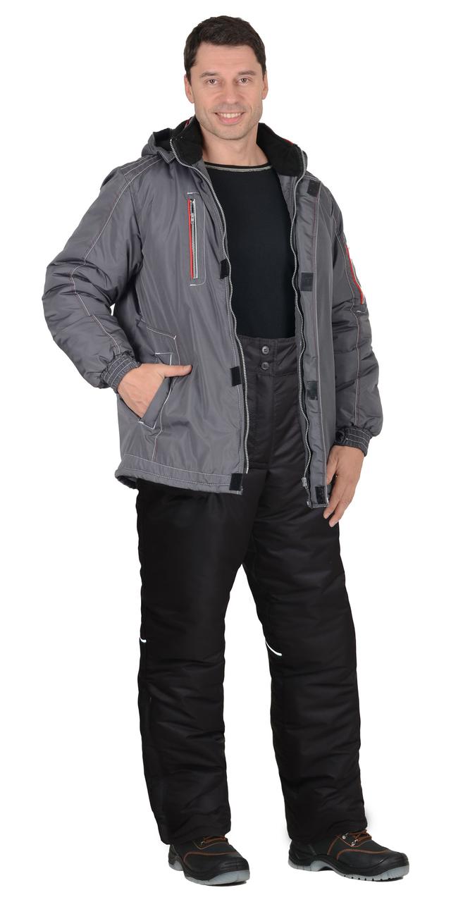 Костюм СИРИУС-АЛЕКС зимний: куртка, брюки, темно-серый, тк.Таслан - фото 1 - id-p224438777