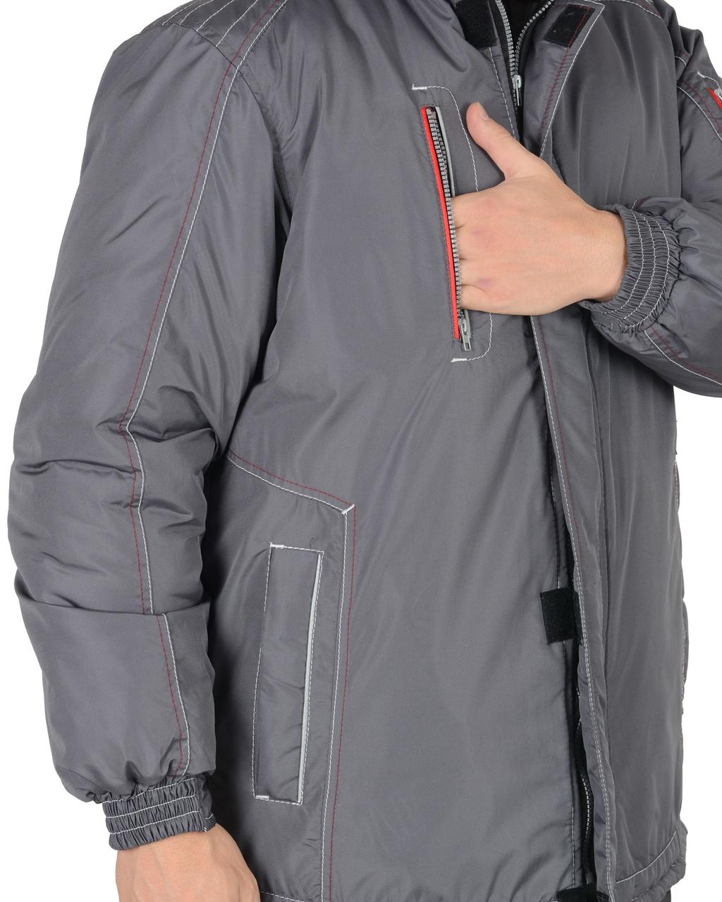 Костюм СИРИУС-АЛЕКС зимний: куртка, брюки, темно-серый, тк.Таслан - фото 5 - id-p224438777