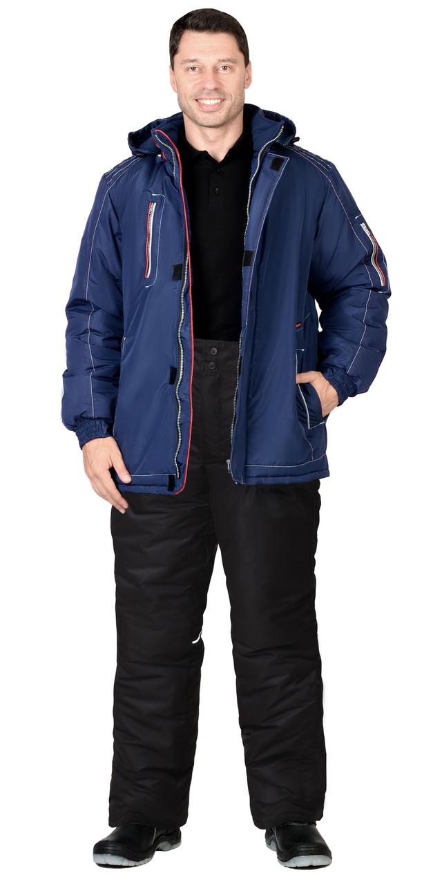 Костюм СИРИУС-АЛЕКС зимний: куртка, брюки, темно-синий, тк.Таслан - фото 1 - id-p224438778