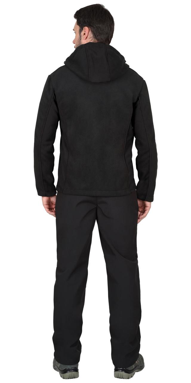 Куртка флисовая СИРИУС-ТЕХНО (флис дублированный) черная - фото 3 - id-p224438797