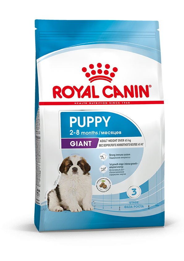 Сухой корм Royal Canin Giant Puppy для щенков собак очень крупных размеров от 2 месяцев 3.5 кг.