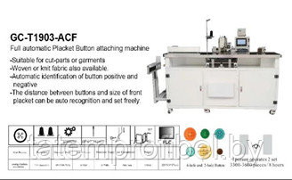 Пуговичная швейная машина PROFI GC-T1903-ACF (комплект) - фото 1 - id-p224439438