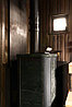 Дровяная печь Терма Сказка Пироксенит, удлиненная топка, дверь со стеклом, фото 10