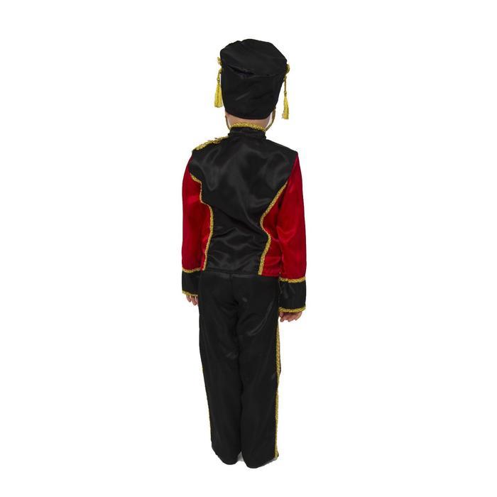 Карнавальный костюм «Гусар», куртка, брюки, головной убор, р. 30, рост 116 см - фото 4 - id-p224440801