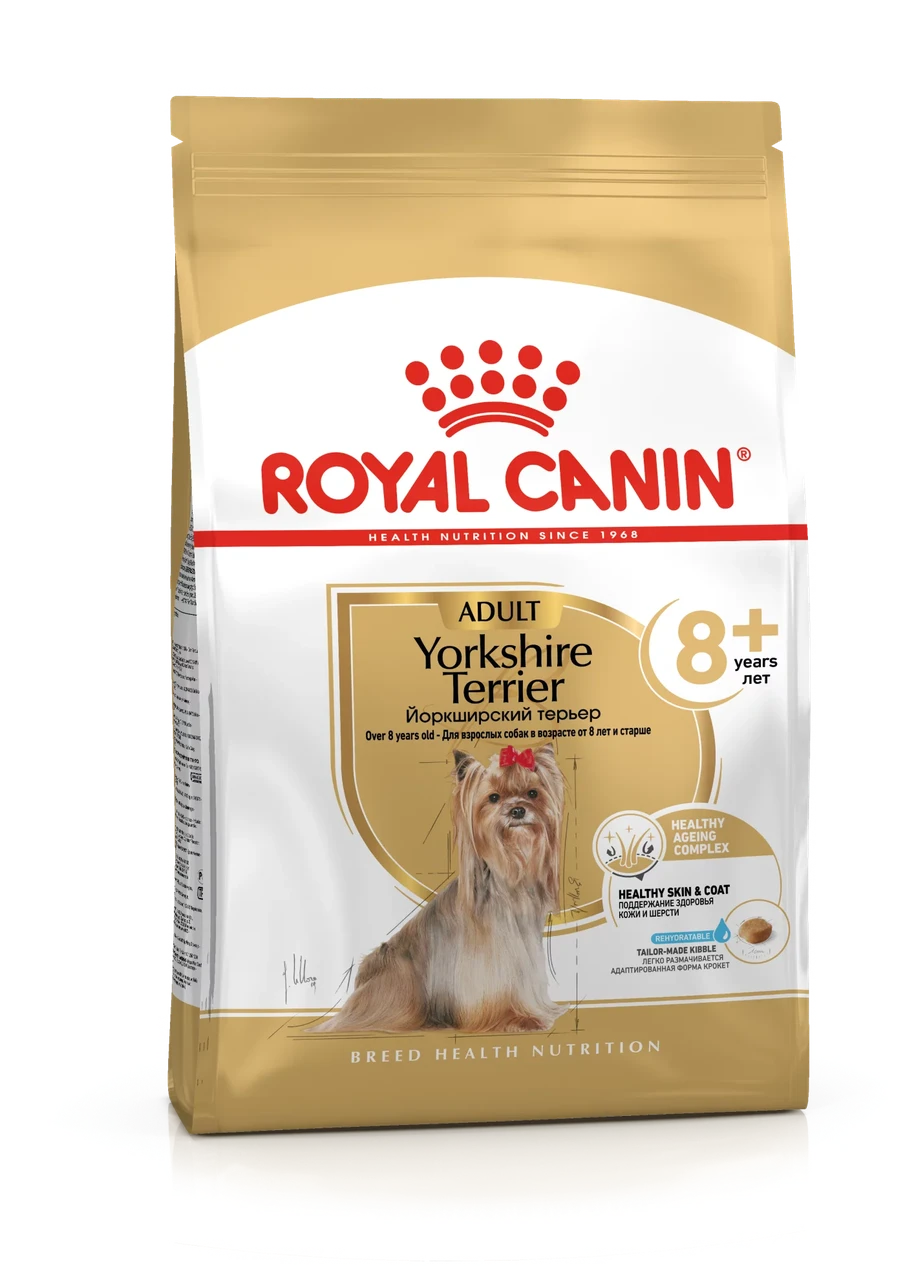 Сухой корм Royal Canin Yorkshire Terrier 8+ для стареющих собак породы Йоркширский Терьер 500гр.