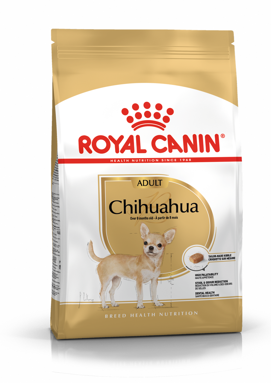 Royal Canin Chihuahua сухой корм для взрослых собак породы чихуахуа в возрасте 8месяцев и старше 0,5кг, Россия - фото 1 - id-p224441397