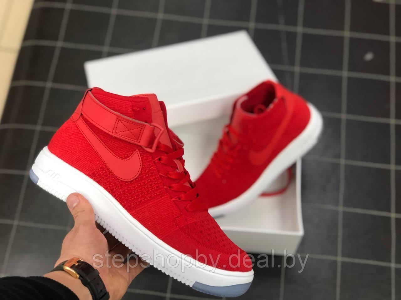 Кроссовки Nike Air Force 1 Flyknit Mid - фото 1 - id-p224441640