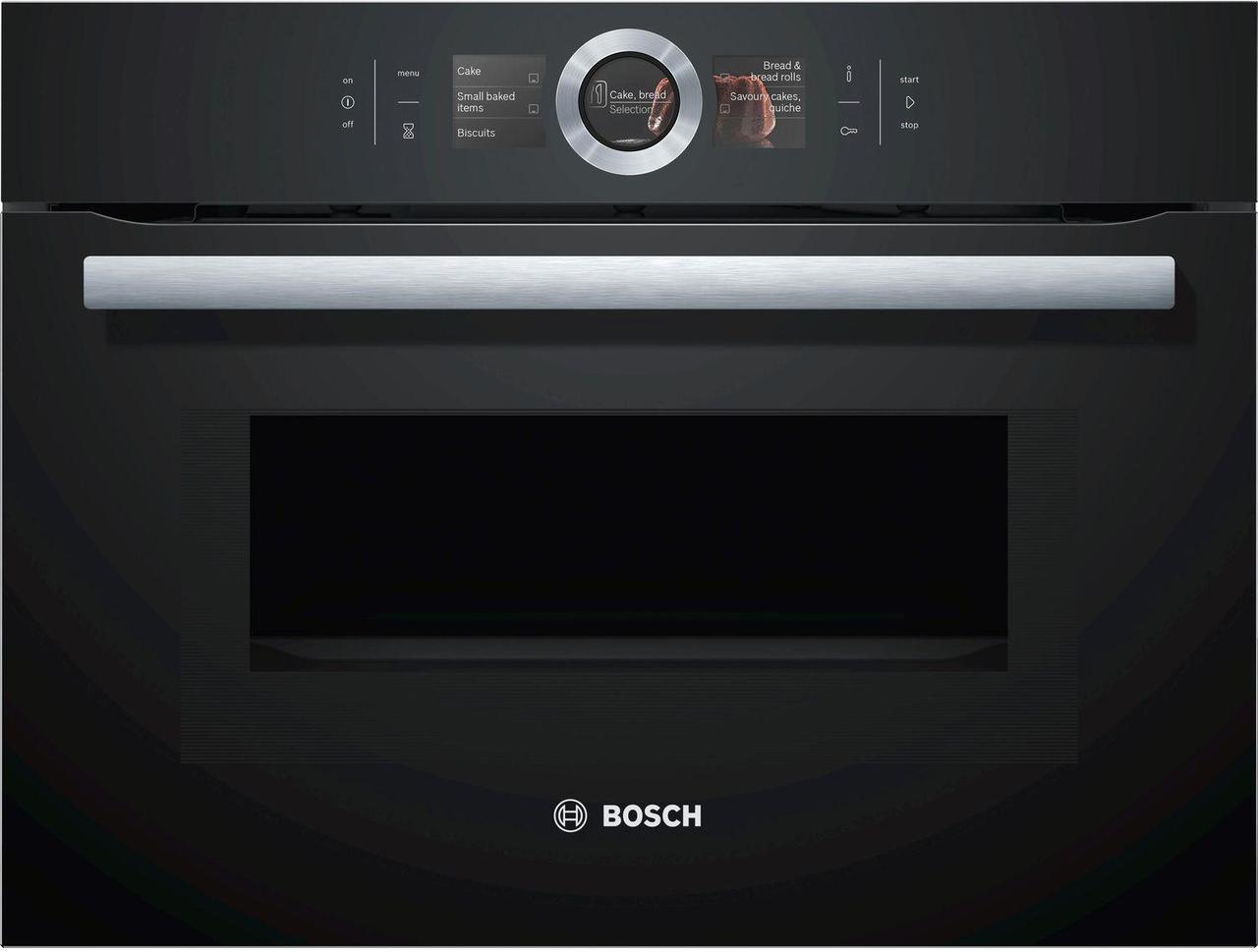Духовой шкаф электрический Bosch Serie 8 CMG676BB1 черный - фото 1 - id-p224441557