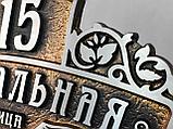 Домовой знак с названием улицы и номером дома. Ручная раблта, фото 6