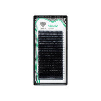 Ресницы чёрные Lovely Silicone, Микс 20 линий (CC 0.10 08-15 мм)