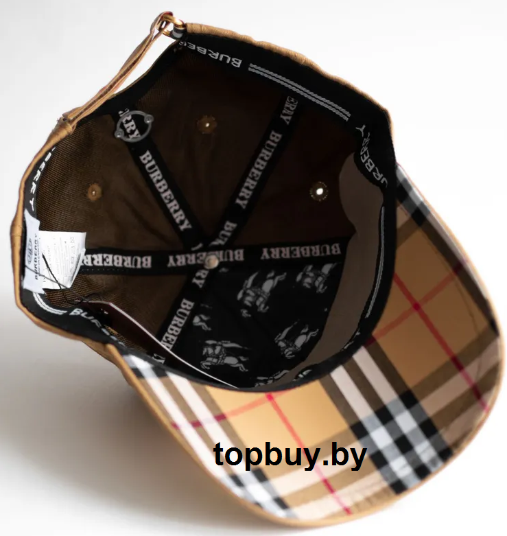 Бейсболка Burberry, бежевая. - фото 3 - id-p224443607