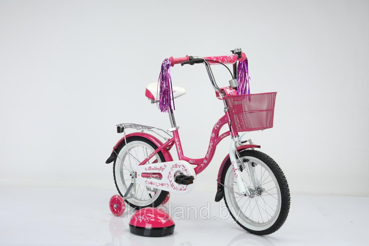 Детский велосипед DELTA Butterfly 16" + шлем (розовый) - фото 2 - id-p74323170