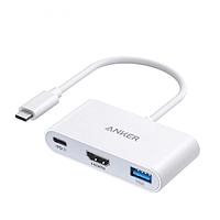 Хаб USB Anker A8339 3-in-1 USB-C PD ANK-A8339H215-WT