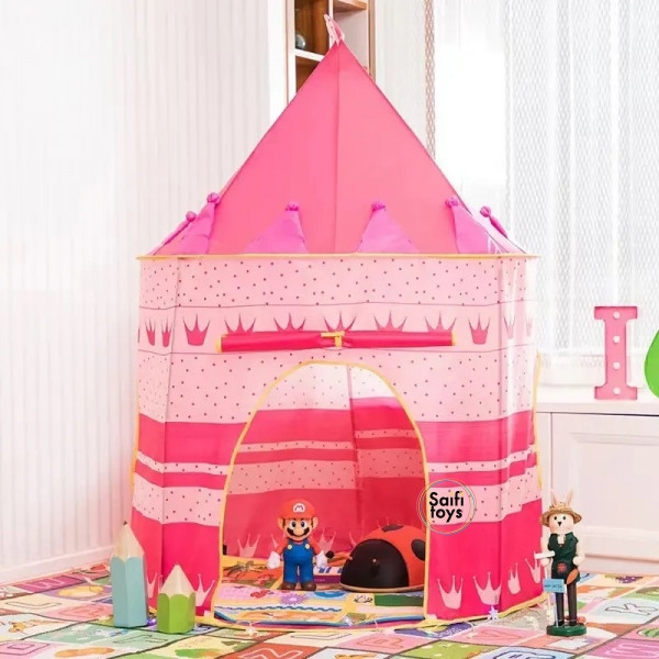 Детская игровая палатка Замок 9999, детский игровой домик, игровой шатер. РАЗНЫЕ ЦВЕТА - фото 3 - id-p224444644