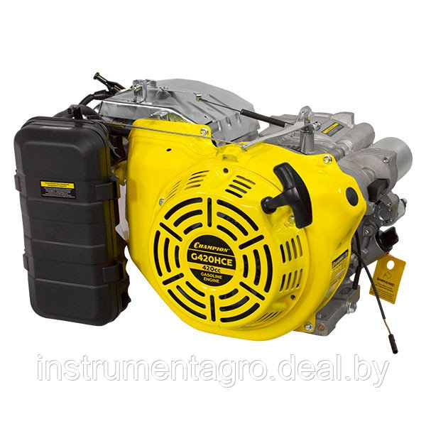 Двигатель бензиновый, 4-хтактный, одноцилиндровый, 11/15 кВт/л.с, 420 см3, 3000 об/мин CHAMPION - фото 3 - id-p224444479