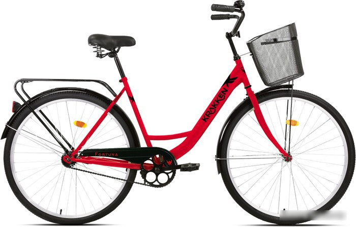 Велосипед Krakken Fortuna 2023 (черный/красный) - фото 1 - id-p224445354