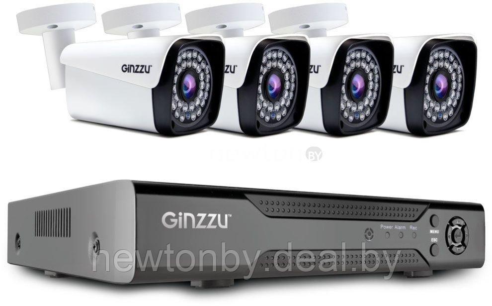 Комплект видеонаблюдения Ginzzu HK-441N - фото 1 - id-p224445790