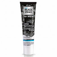 BLACK CLEAN FOR MEN КРЕМ Д/БРИТЬЯ с активным углем, 100 мл., туба