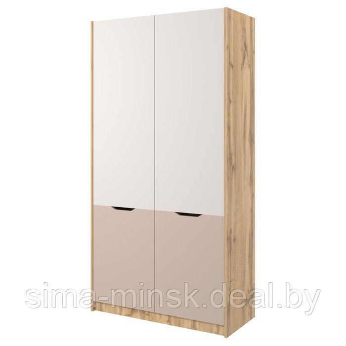 Шкаф для одежды «Модена», 1032×459×2010 мм, дуб вотан / кашемир серый / глиняный серый - фото 1 - id-p224447991